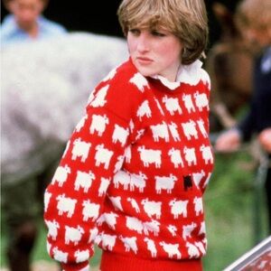 NWOT ASO Princess Diana Black Sheep Sweater